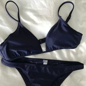 Aerie navy swimsuit